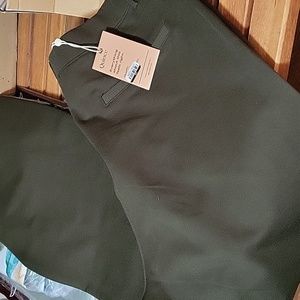 Quince Ultra Stretch Boot Cut Ponte Pants Olive Green XL